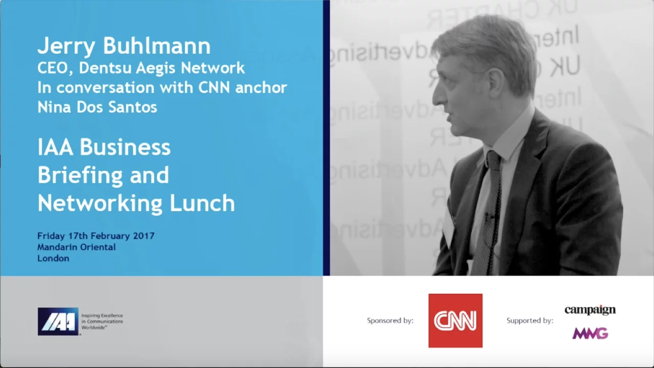 IAA Business Briefing and Networking Lunch: Jerry Buhlmann