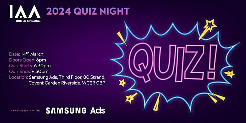 Quiz Night – hosted by IAA UK